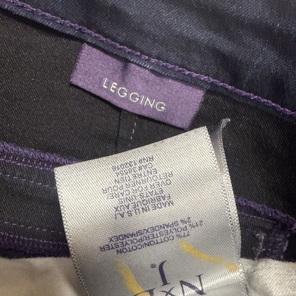 NYDJ Womens Size 12  Blue Denim Ankle Skinny Fit Stretch Legging Pant Trouser - Picture 4 of 9